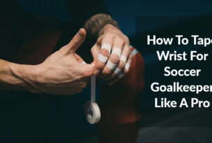 Tape goalkeeper wrist